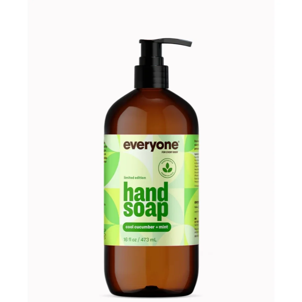 Cool Cucumber and Mint Hand Soap 16oz Limited Edition by Everyone